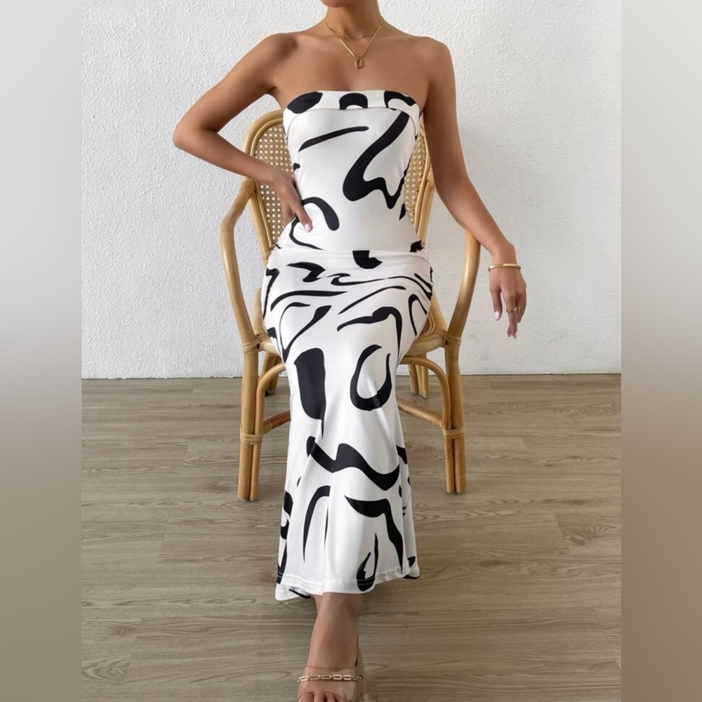 Black and white dress